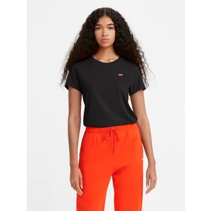 Bisiklet Yaka Siyah Kadın T-Shirt A4917-0000