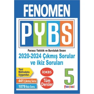 Fenomen Yayıncılık (Sınıf: 5) Pybs Tüm Dersler Çıkmış Sorular ve İkiz Soruları (2020-2024)