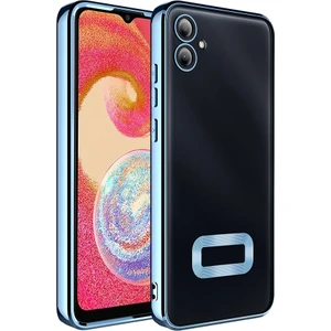 Case 4u Galaxy A06 Kılıf Kamera Korumalı Logo Gösteren Omega Kapak Mavi