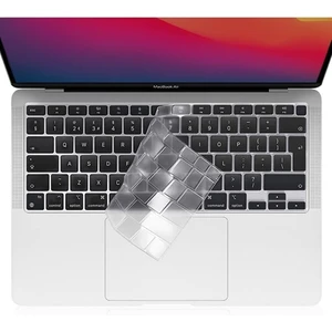 Macbook Air 13.6 Inc 2022/2024 M2-M3 A2681 A3113 Uyumlu Türkçe Q Klavye Şeffaf Klavye Koruyucu Kılıf