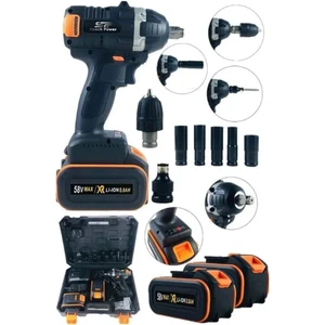 Spech Power Alman 128V 12 Ah Kömürsüz Tam Motor Profesyonel Torklu Somun Sökme Vidalama Matkap