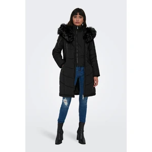 Onlnewlinette Slim Fit Kapüşonlu Mont Bayan Mont 15295396