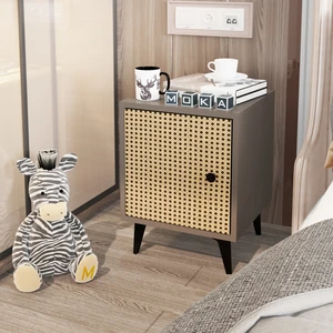 E-Moka Retro Kapaklı Komodin