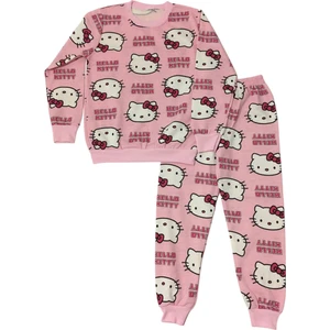 Arya Nisa Kids Kız Çocuk Hello Kitty Şardonlu Uzun Kollu Pijama Takımı