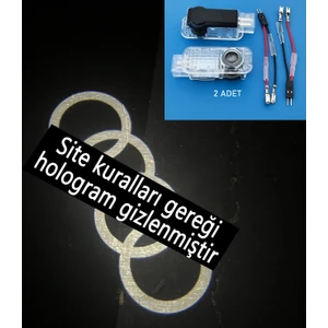 Audi A3 Kapı Altı Logo Aydınlatma Karşılama Aksesuar LED
