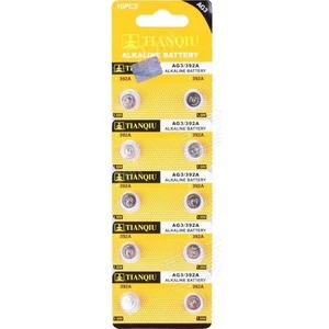 Tianqiu Ag3 LR41/392 Alkalin 10'lu Düğme Pil