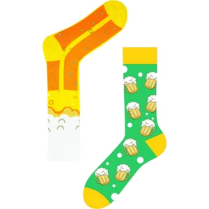 Carnaval Socks Sağlı Sollu Bira Desenli Renkli Çorap