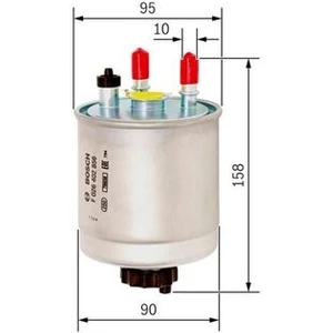F026402856 Mazot Filtresi Kangoo Iıı Laguna Iıı Latitude Twingo Clio 1.5dcı 2.0dcı 08- 164001137R