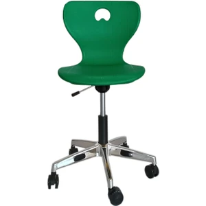 Adem Koç Plastik Koltuk Çalışma Koltuğu Laboratuvar Sandalyesi Dönerli Sandalye Ofis Öğrenci Koltuğu