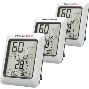 TP50 Termometre İç Mekan Dijital Sıcaklık ve Nem Ölçer - 2 Adet