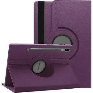 TEKNETSTORE Samsung Galaxy Tab S7 Fe Lte T737 T736 T733 T730 Uyumlu Dönebilen Kapaklı Rotating Stand Deri Kılıf