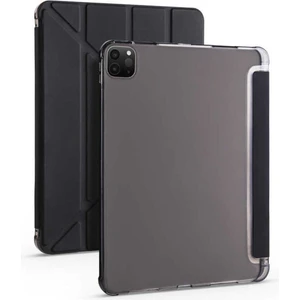 TEKNETSTORE Ipad Pro 12.9 Inç 5. ve 6. Nesil 2021 / 2022 M2 Çip Uyumlu Kalem Bölmeli Standlı Silikon Kılıf