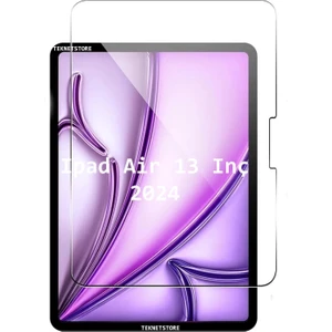 TEKNETSTORE iPad Air 13 Inç 2024 Uyumlu Nano Kırılmaz Ekran Koruyucu Şeffaf Esnek Cam  Tam Uyumlu