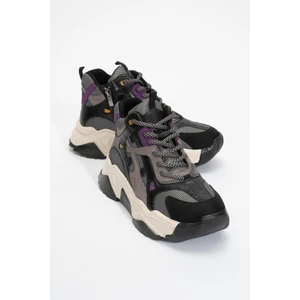 Lowel Siyah-Mor Kadın Spor Bot