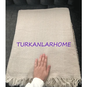 Türkanlar Home Lüks Pamuklu Koltuk-Çekyat Örtüsü 175 x 220  cm  Çift Taraflı Terletmez Kaymaz Toplanmaz