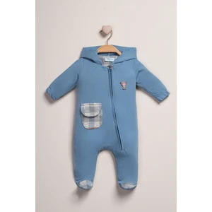 Baby Fou Kapüşonlu Fermuarlı Tulum