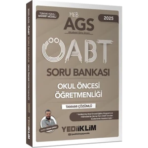 Yediiklim Yayınları 2025 Meb Ags Okul Öncesi Öğretmenliği Tamamı Çözümlü Soru Bankası