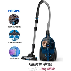 HEPA13 Filtreli, 5 Yıl Motor Garantili,  Powercyclone 8 Triactive+ Başlık Premium Toz Torbasız Süpürge | AIerji Kilit Sistemi Fonksiyonel ve Hızlı | Onerous Mutfak Tartısı Hediye