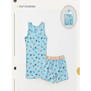 Kıpırık Baby  % 95 Pamuklu Unısex Çocuk Atlet Boxer Iç Çamaşır Takımı