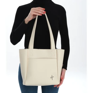 Wıth-W kadın Siyah Shopper Omuz Çantası Bowi TNC1007