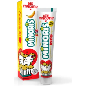 Kids Organik Çocuk Diş Macunu - Sülfatsız, Vegan, Muz Aromalı, Bebekler ve Çocuklar İçin Güvenli Bitkisel Formül, 75 ml