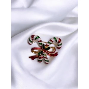 Vola Collection Şeker Kamışı Yılbaşı Broşu