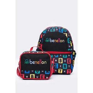 United Colors Of Benetton Erkek Çocuk 2'li Okul Seti Ilkokul Çantası ve Beslenme Çantası Seti 13169