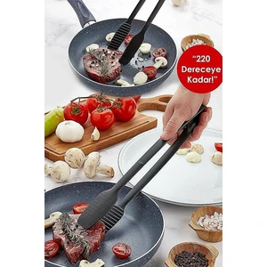 Yanmaz Yapışmaz Izgara Maşası  Lüks Dayanıklı Köfte Et Maşası Spatula Çeyiz