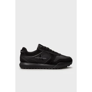 Calvin Klein Logolu Deri Karışımlı Sneaker Ayakkabı YM0YM006240GJ Erkek Ayakkabı YM0YM00624 0gj