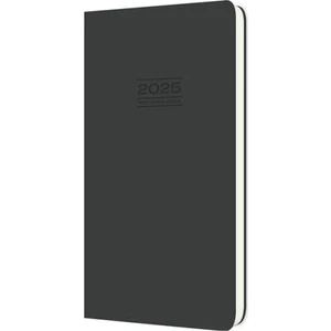 GENC DIJITAL BASKI Keskin 8X16CM Ciltli Haftalık Cep Ajandası - Siyah 600083