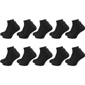 Anthony Jackson 10 Çift Kutulu Bambu Premium Bay-Bayan Patik Çorap - Bilek Boy Kısa Spor Koşu ve Yürüyüş Çorabı