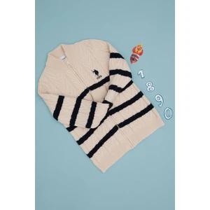 U.S. Polo Assn. Erkek Çocuk Krem Hırka (Triko) 50295651-VR071