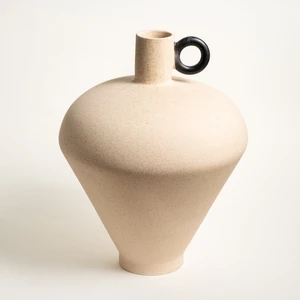 Zsa Zsa Zsu Lızbon Earthenware Vazo 31 x 31 x 39  cm  Bej