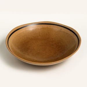 Lızbon Stoneware Çukur Tabak 23X23X5 cm Kahverengi