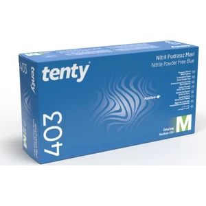 403 Pudrasız Mavi Nitril Eldiven M