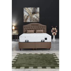 Ipek Mobilya Nima 3 Lü Set  Baza + Başlık + Yatak  Tek Kişilik  Sütlü Kahve  2180A 100X200