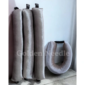 Golden Needle Kadife Saç Sosisi Şekillendirici Bigudi Isısız Saç Şekillendirici Bigudi 3 Adet Gri