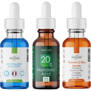Microblading Silme Kaş Kontürü Çıkarma Mandelik Asit %20 Peeling Set 90 ml