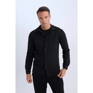 Regular Fit Polo Yaka Gömlek Ceket D7243AX25SP