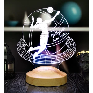 Sevgi Lambası Voleybolcu Hediyesi, Voleybol Oyuncusuna Hediye Kişiye Özel LED Lamba, Voleybol Sevenlere Özel Hediye Gece Lambası