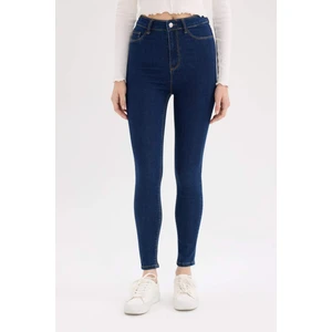 Jegging Yüksek Bel Bilek Boy Dar Paça Basic Düz Jean Pantolon B7498AX25SP