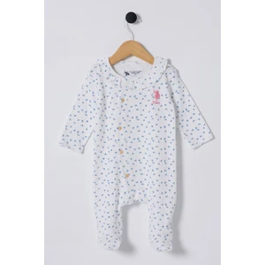 U.S. Polo Assn. Kız Bebek Mavi Tulum