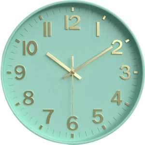 Sessiz Modern Duvar Saati, 3D Sayılar Duvar Mutfak Yatak Odası Oturma Odası Ofis Sınıf Dekor Renk 1 (Yurt Dışından)