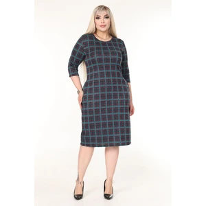 Çift Cepli Kışlık Büyük Beden Esnek Elbise 1A-2633