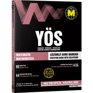 Metropol YÖS Matematik Tüm Konular Çözümlü Soru Bankası