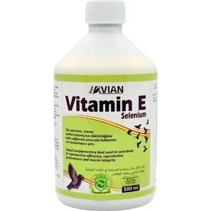 Royal  Vitamin E Selenyum 500 Ml. Güvercin ve Kafes Kuşları Için Kızıştırıcı ve Pankreatit Destek