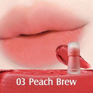 The Saem Saemmy's Crema Velvet Tint - Kadife Bitişli, Doğal Görünüm ve Yoğun Renk Sunan Tint - 03 Peach Brew