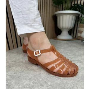 Kadın Çocuk Deniz Ayakkabısı Plaj Havuz Rafting Jel Görünümlü Şeritli Kaydırmaz Taban Sandalet 309