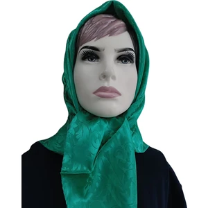 Jakarlı Eşarp, Eşarp, Desenli Eşarp, Ipeksi Saten Eşarp