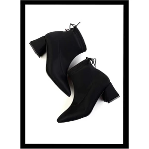 Siyah Streç  Kadın Bot & Bootie K02021020017